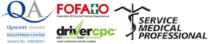 Qualified First Aid training providers | Qualsafe, Service Medical Professional, FOFATO, Driver CPC 